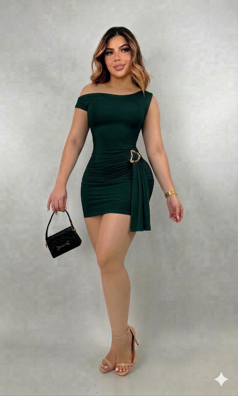 Vestido Elegante Ajustado con Detalle Lateral – Sofisticación que Enamora
