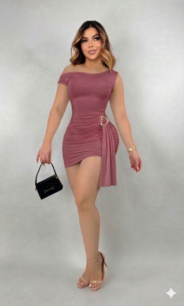 Vestido Elegante Ajustado con Detalle Lateral – Sofisticación que Enamora